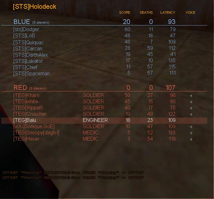 Match: 160
Gegner: STS
Map: 2fort